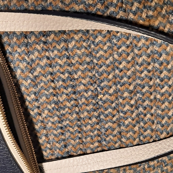 KATE SPADE LAINEY LARGE PEBBLE LEATHER NAVY SATCHEL. - Picture 6 of 8